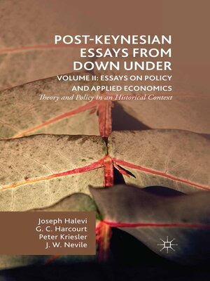 cover image of Post-Keynesian Essays from Down Under Volume II